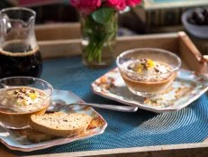 Homemade black pepper walnut biscotti and affogato, a dish inspired by the classic Italian dessert, as seen on Valerieâs Home Cooking.
