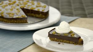 Chocolate-Pistachio Fudge Tart