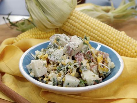 Grilled Corn and Poblano Salad