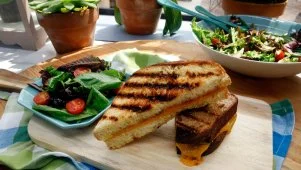 On-the-Grill Grilled Cheese