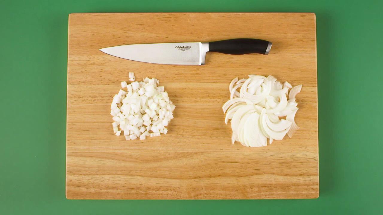 Slice Onions Two Ways