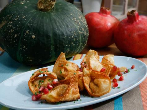Squash-Shiitake Wontons