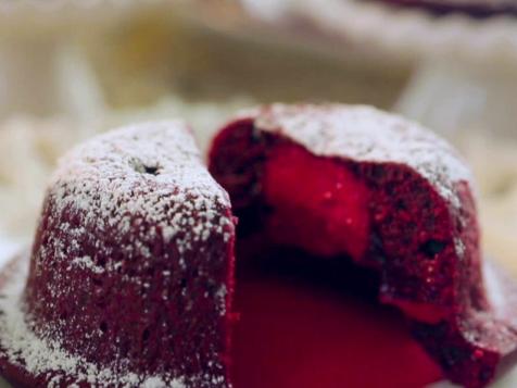 Red Velvet Lava Cakes