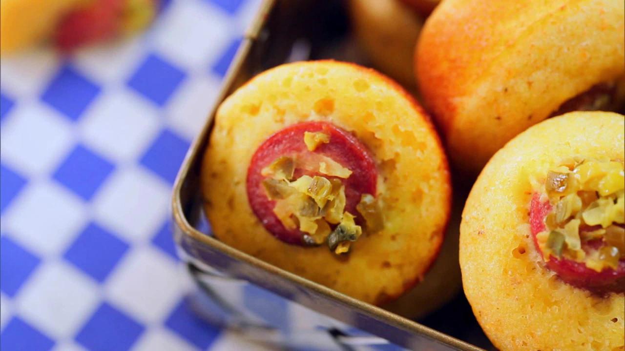 Corn Dog Muffin Bites