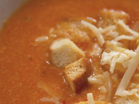 Spicy Tomato and Cheddar Soup