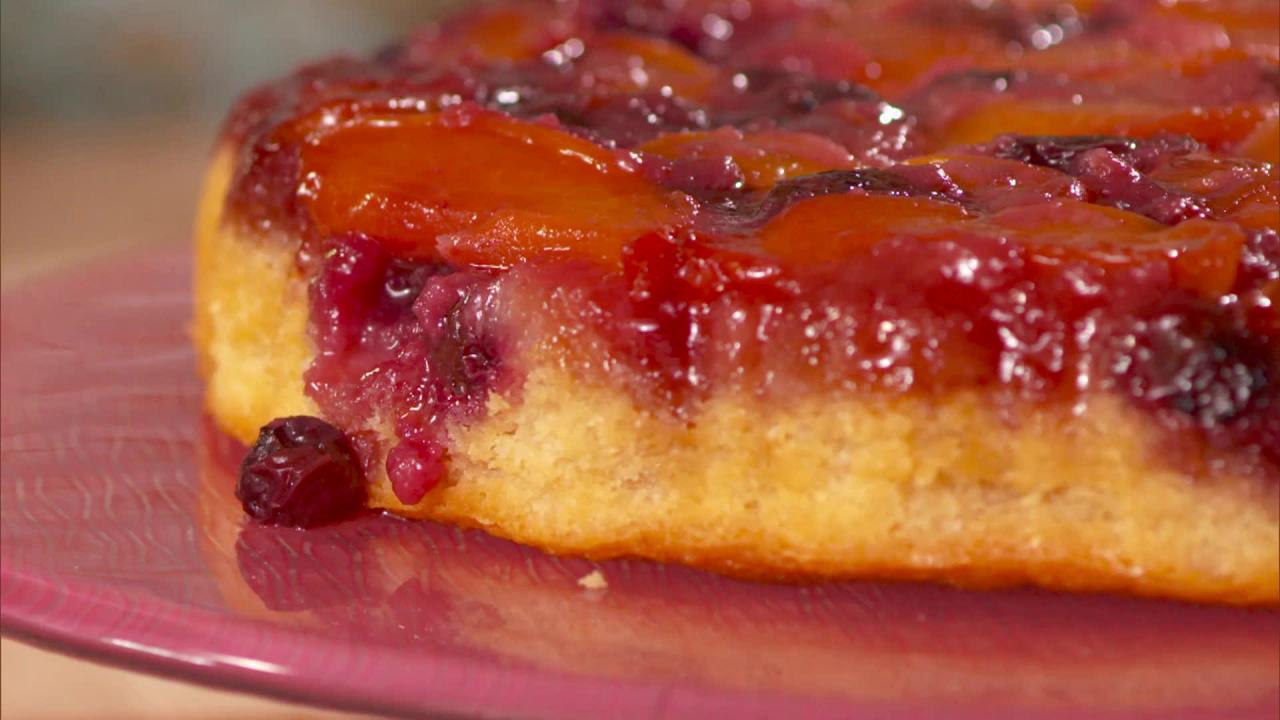 Fresh Fruit Upside-Down Cake