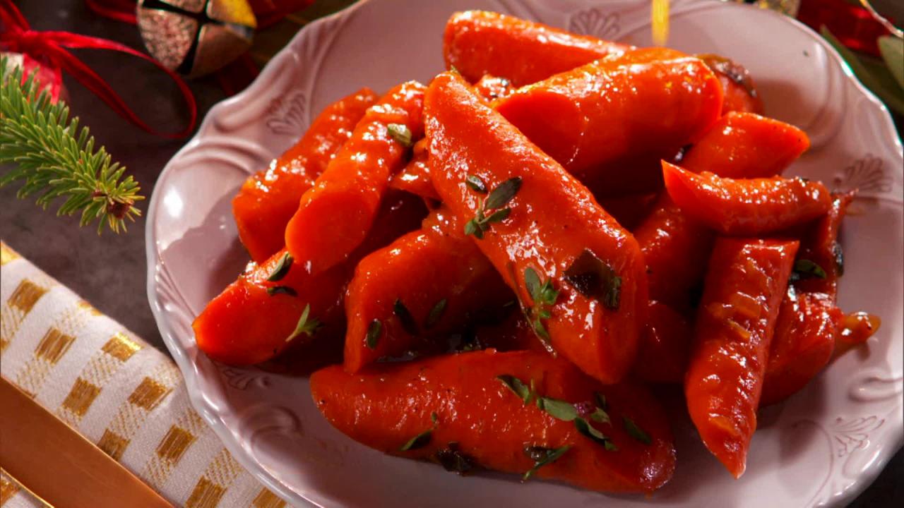 Glazed Carrots with Marjoram