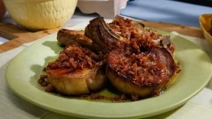Pork Chops with Pancetta