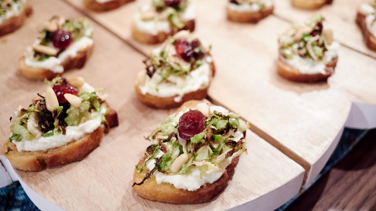 Brussels Sprout Crostini