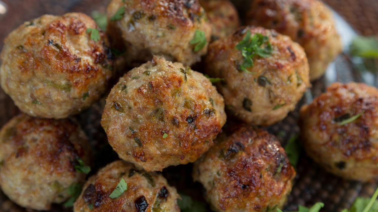 Turkey Meatballs with Fire-Roasted Green Chiles