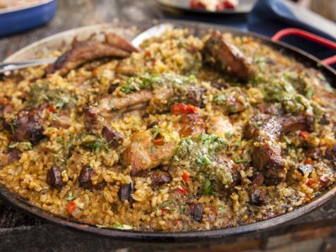 Pork and Chicken Paella Verde