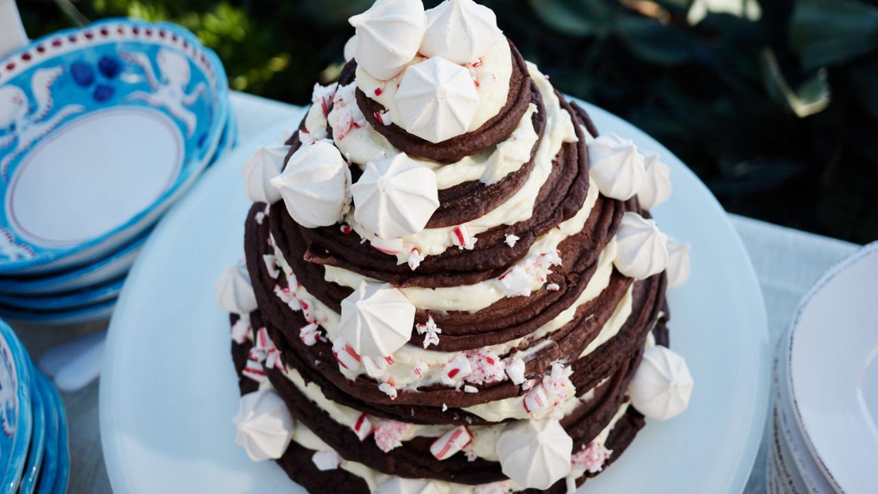 Chocolate Candy Cane Tower