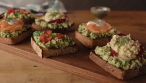 Bobby Flay's Avocado Toast Three Ways