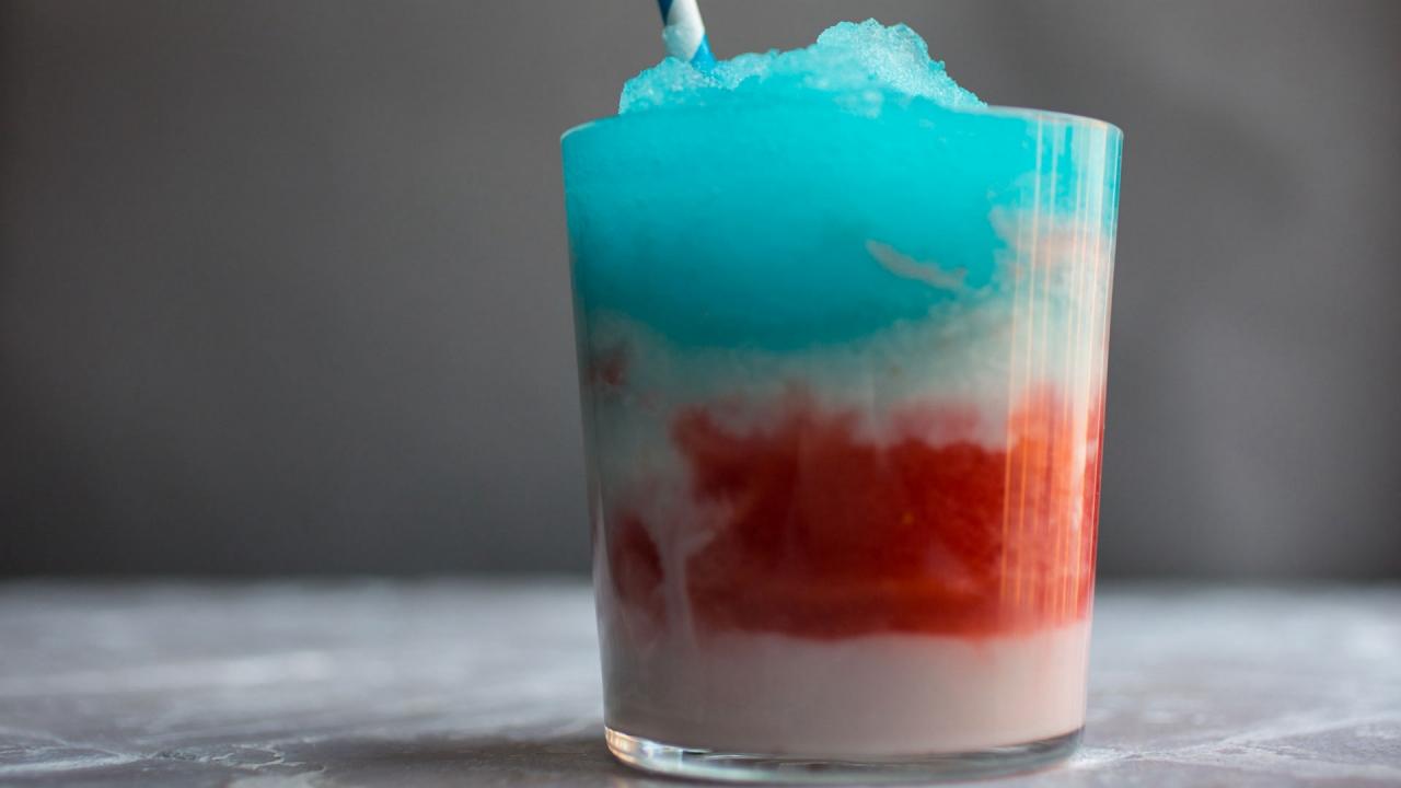 Red, White and Blue Daiquiris