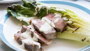 Grilled Steak and Caesar Salad