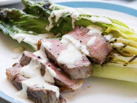 Grilled Steak and Caesar Salad