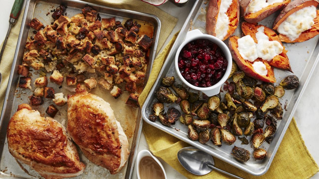 Thanksgiving on Two Sheet Pans