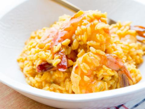 Pressure-Cooker Shrimp and Saffron Risotto
