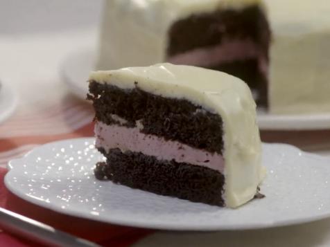 Chocolate Raspberry Mousse Candy Cake