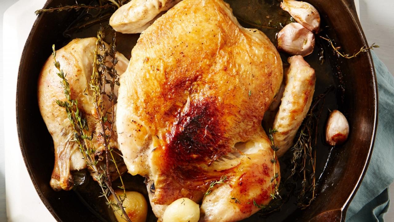 Chicken Under a Brick