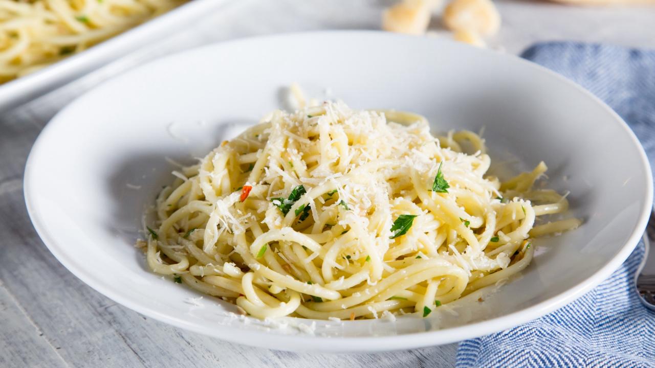 Spaghetti with Oil and Garlic