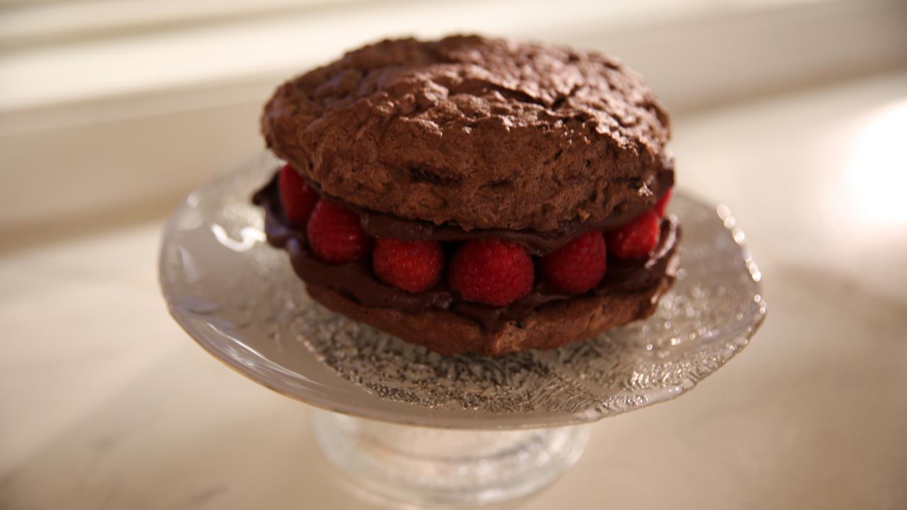 Dark Chocolate Macaron Cake
