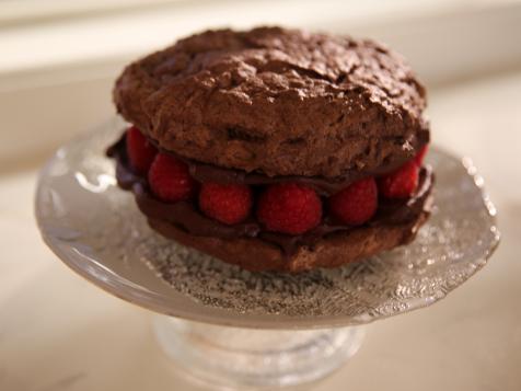 Dark Chocolate Macaron Cake