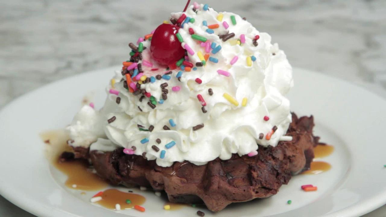 Waffled Brownie Sundae