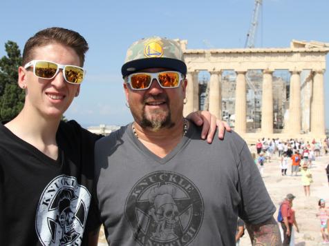 Guy and Hunter in Athens