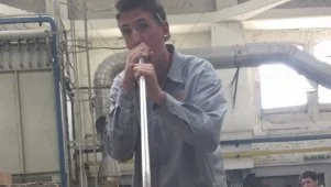 Guy and Hunter Go Glassblowing