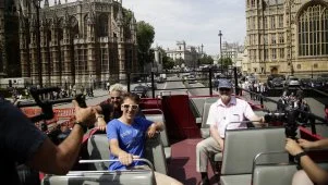 Guy and Hunter in London