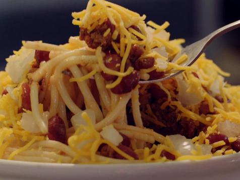 Chili Over Spaghetti in CA