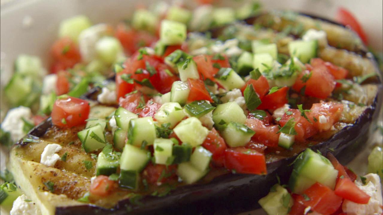 Greek Grilled Eggplant Steak