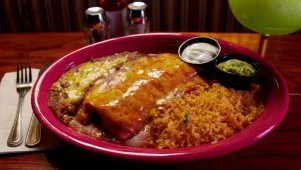Las Casuelas Chicken Burrito