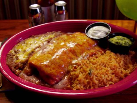 Las Casuelas Chicken Burrito