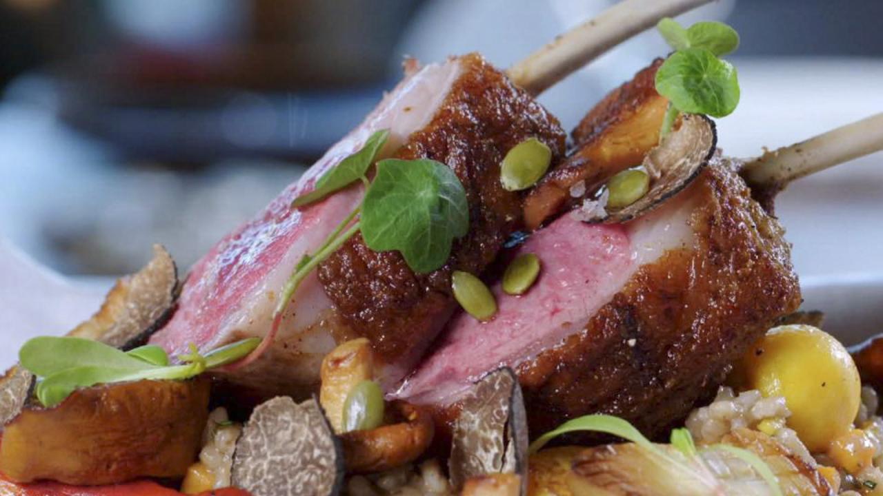 Sierra Mar's Rack of Lamb