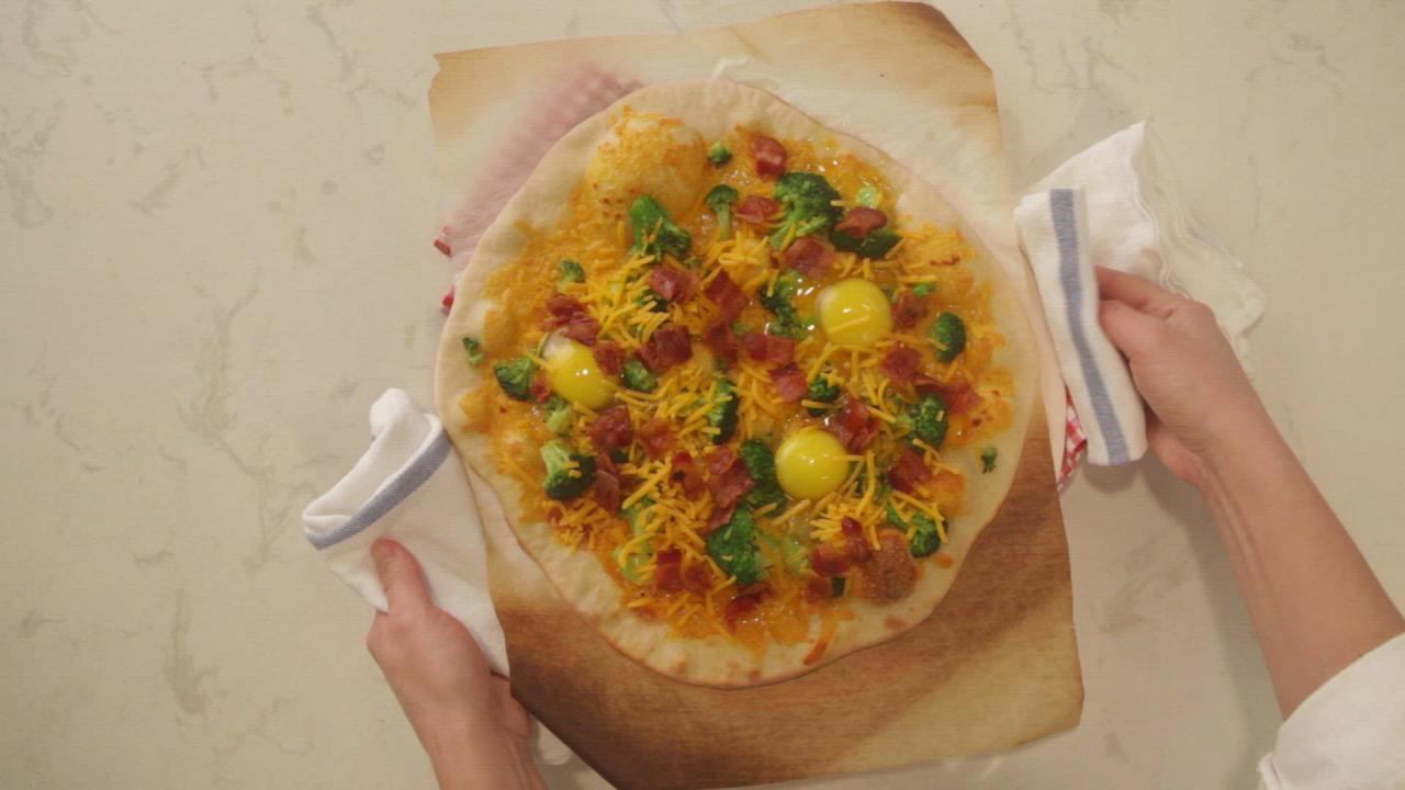 Broccoli Breakfast Pizza