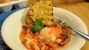 GZ's Baked Eggs with Salami