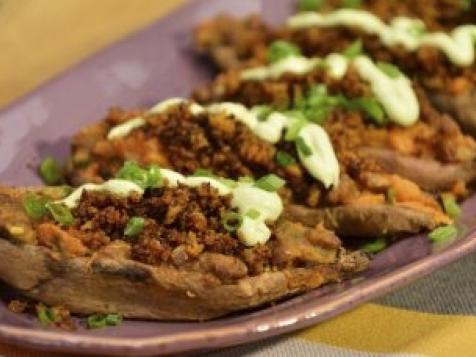 Stuffed Sweet Potato Skins