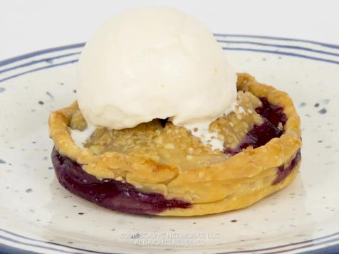 Blueberry-Peach Lid Pies