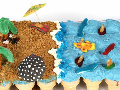 Pull-Apart Beach Cupcakes