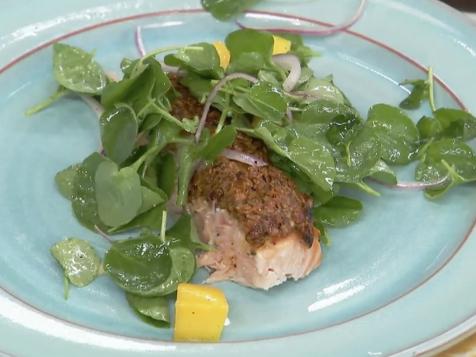 Barbecue Chip Encrusted Salmon