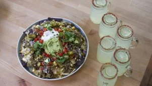 Tomatillo Beef Nachos