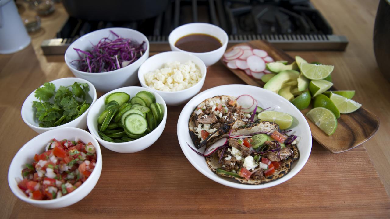 Pork Rib Taco Bar