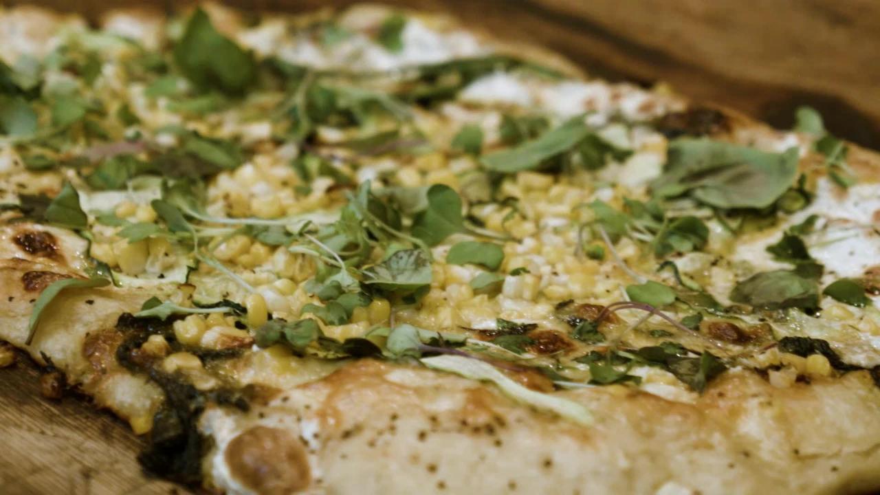 Corn and Zucchini Pizza