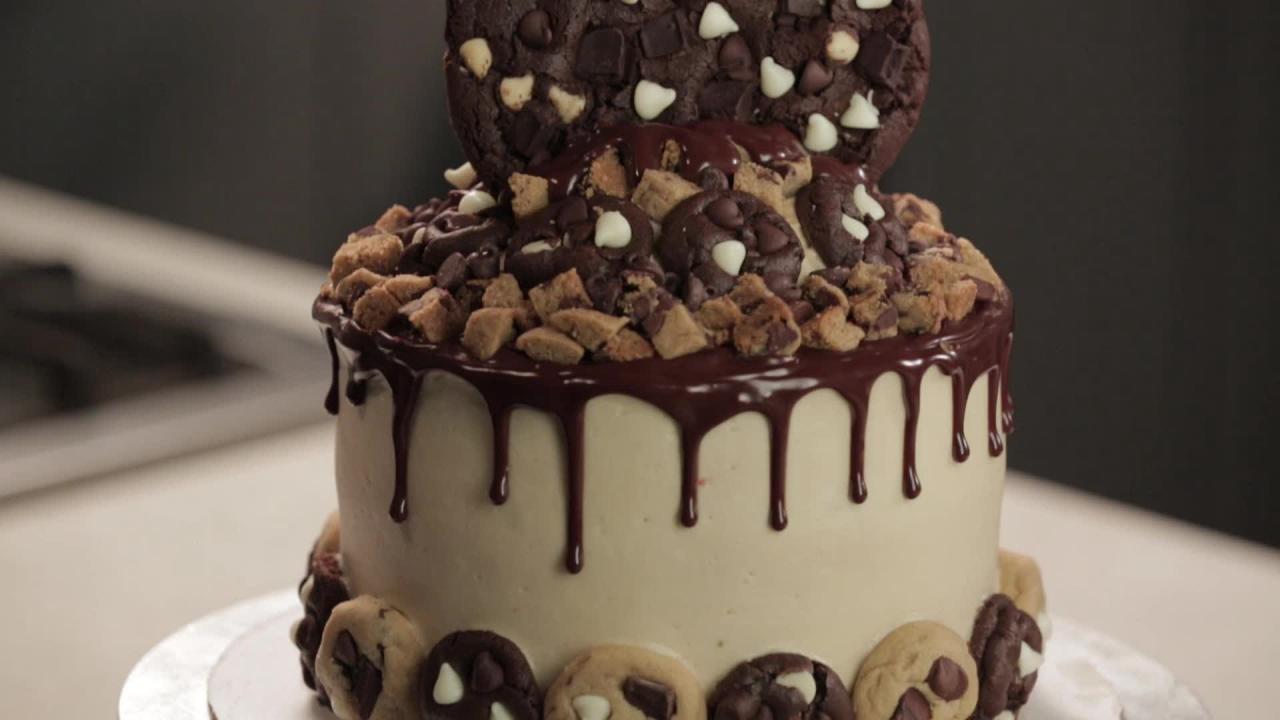 Chocolate Cookie Dough Cake