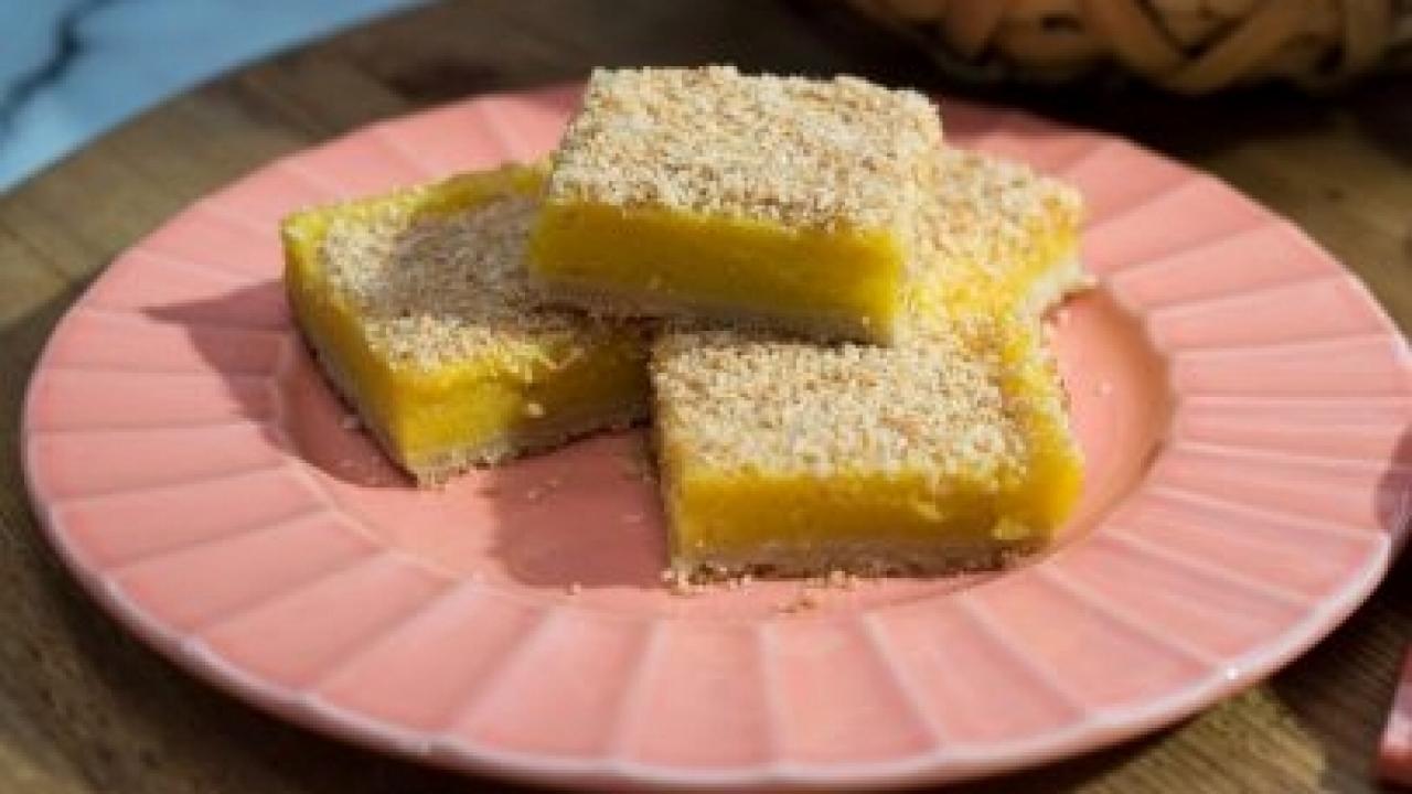 Toasted Coconut Mango Bars