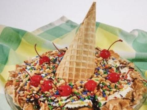 Waffle Cone Ice Cream Pie