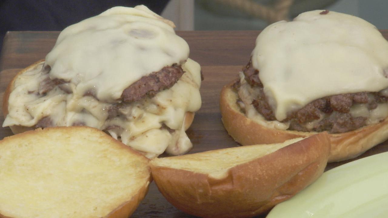 Triple Cheese Griddle Burgers