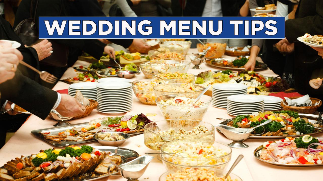 Wedding Menu Tips
